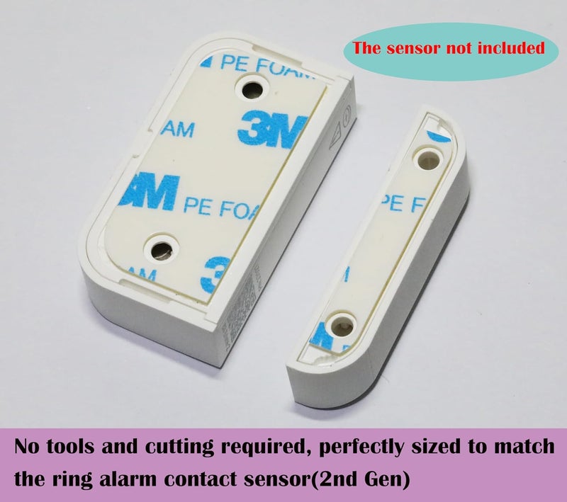 onten Replacement Adhesive for Ring Alarm Contact Sensors & Magnets (2nd Gen) – Double-Sided Mounting Tape for Secure Installation, Pack of 10 Sensor Pads & 10 Magnet Pads, Pre-Cut, No Cutting Needed - Image 2